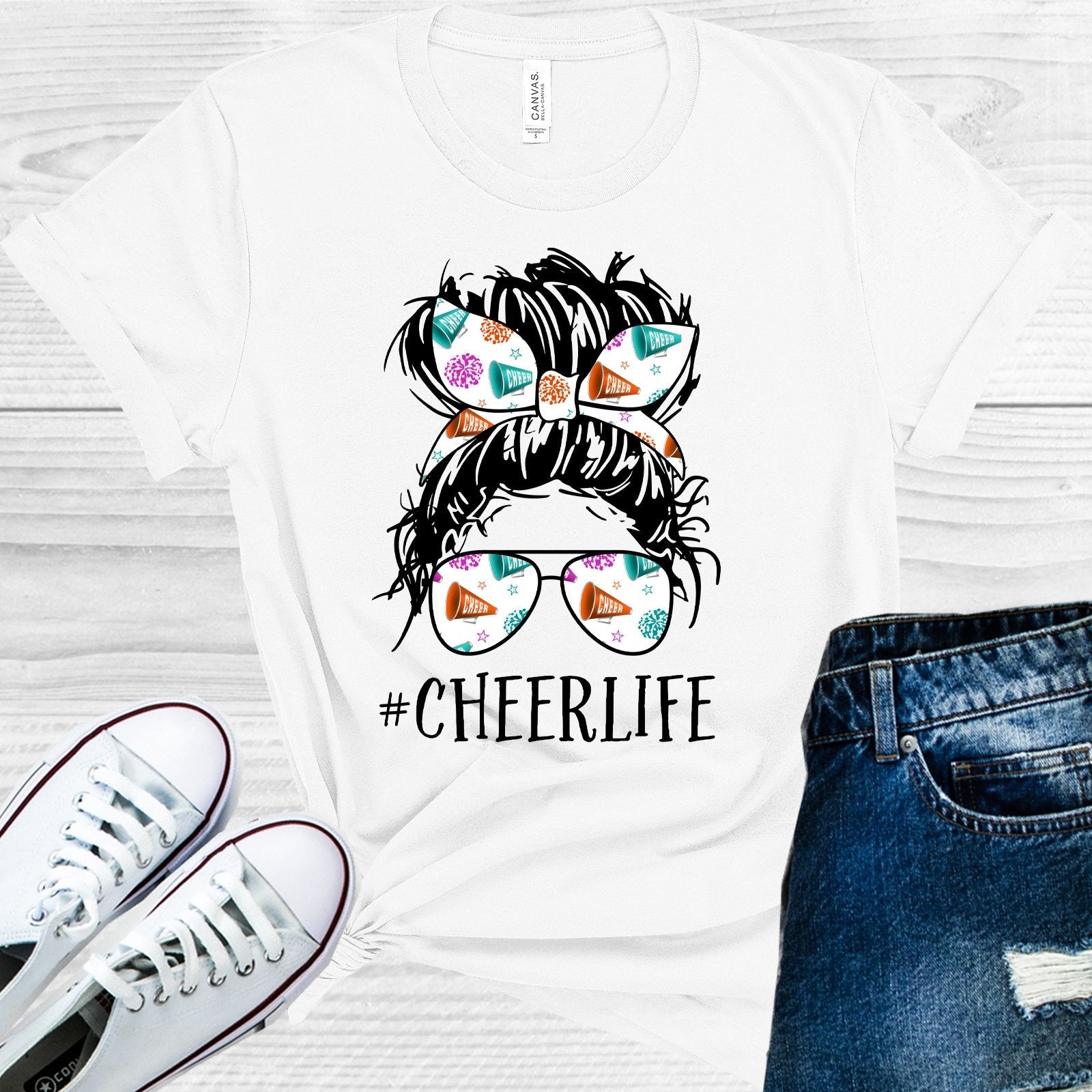 Cheer Life #cheerlife Graphic Tee