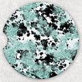 Car Coaster Set - Cow and Turquoise