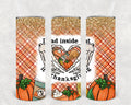 Dead Inside But It's Thanksgiving 20 oz Skinny Tumbler