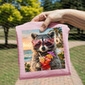 Summer Raccoon Graphic Tee