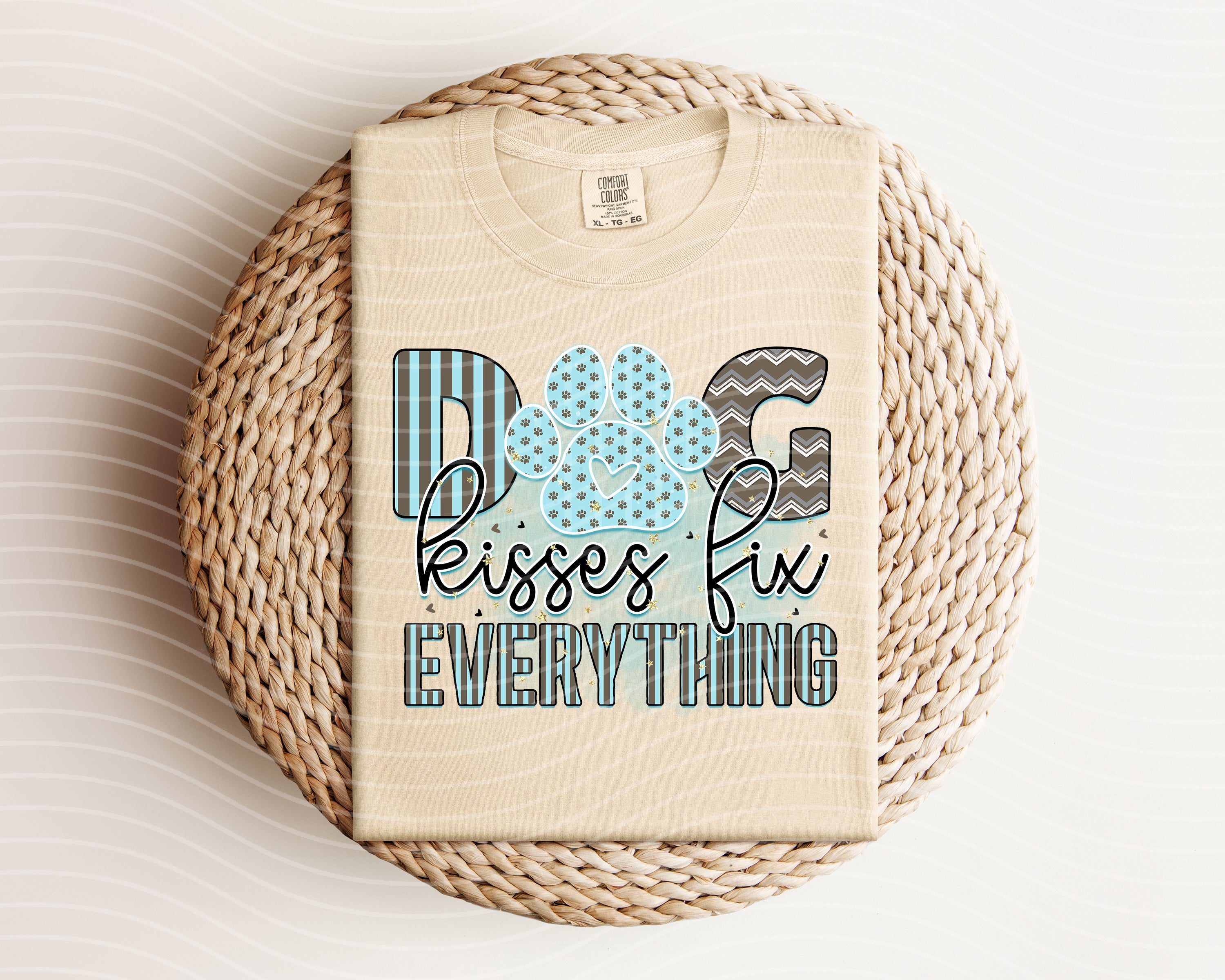 Dog Kisses Fix Everything Graphic Tee