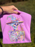 Holographic Coffee Skelly Graphic Tee