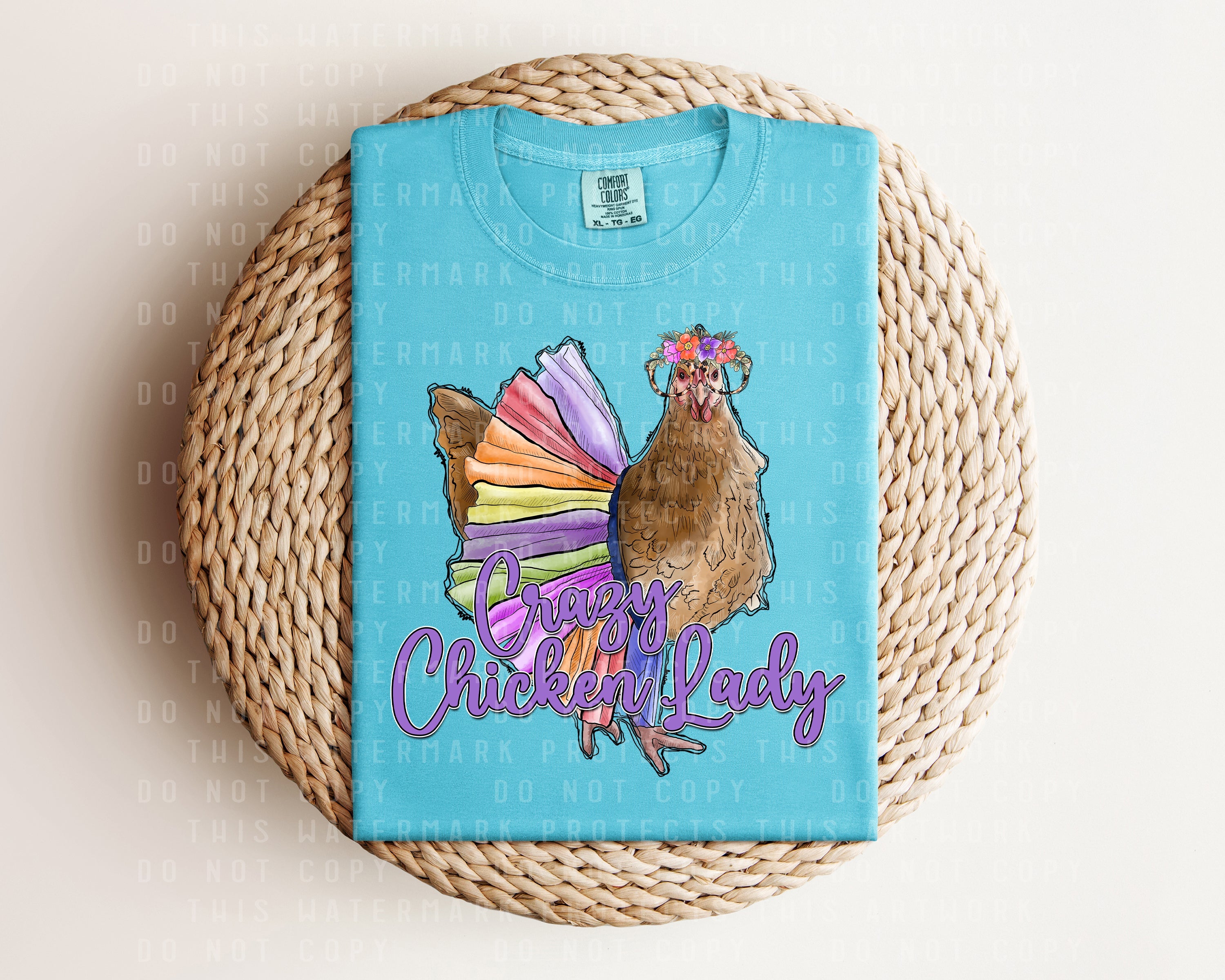 Crazy Chicken Lady Graphic Tee