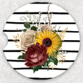 Car Coaster Set - Fall Floral
