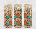 Fall and Football 20 oz Skinny Tumbler
