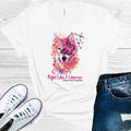 Fight Like a Warrior Wolf Breast Cancer Awareness Graphic Tee