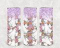 Floral Ghosts 20 oz Skinny Tumbler