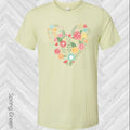 Floral Heart Graphic Tee