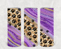 Galaxy Paw Prints 20 oz Skinny Tumbler