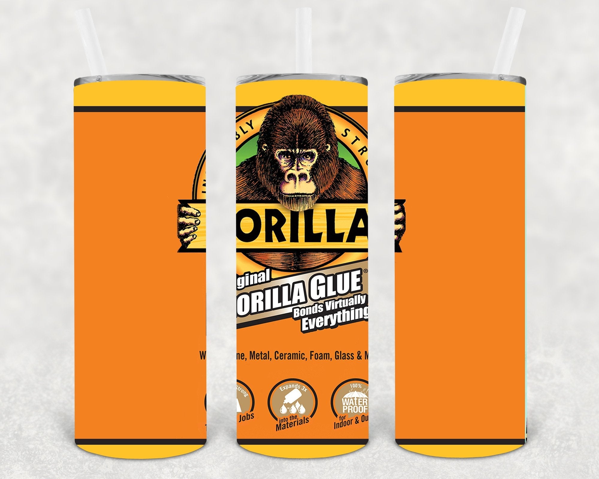 Gorilla Glue 20 oz Skinny Tumbler