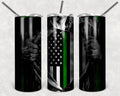 Green Line 20 oz Skinny Tumbler