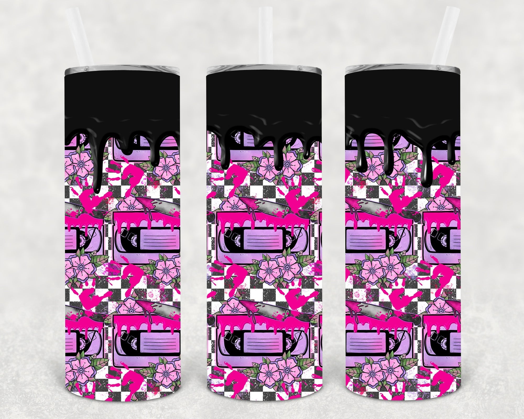 Horror Movies 20 oz Skinny Tumbler
