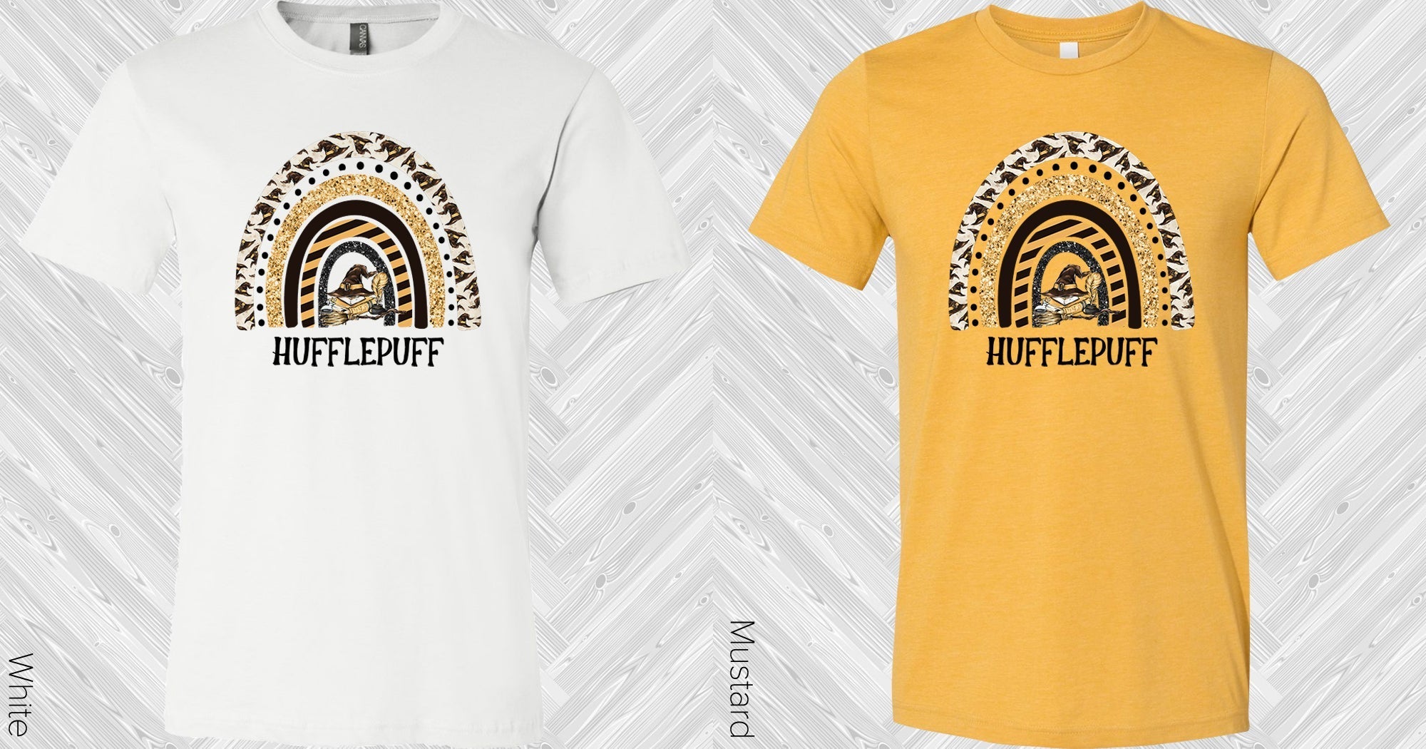 Hufflepuff Rainbow Graphic Tee