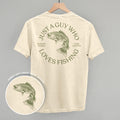 Just A Guy Who Loves Fishing (Back Print)