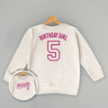 Birthday Girl Varsity #5 (Kids Back Print)