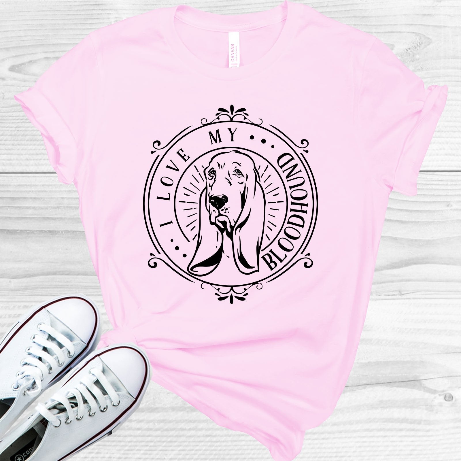 I Love My Bloodhound Graphic Tee