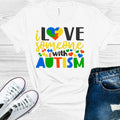 I Love Someone With Autism Graphic Tee