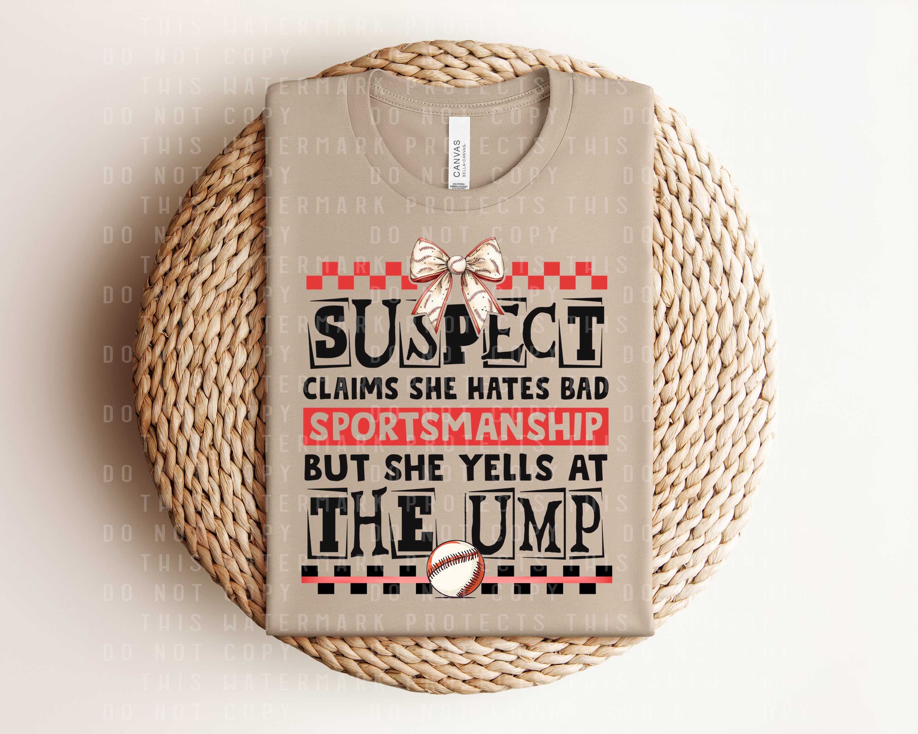 Suspect Claims She Hates Bad Sportsmanship Graphic Tee