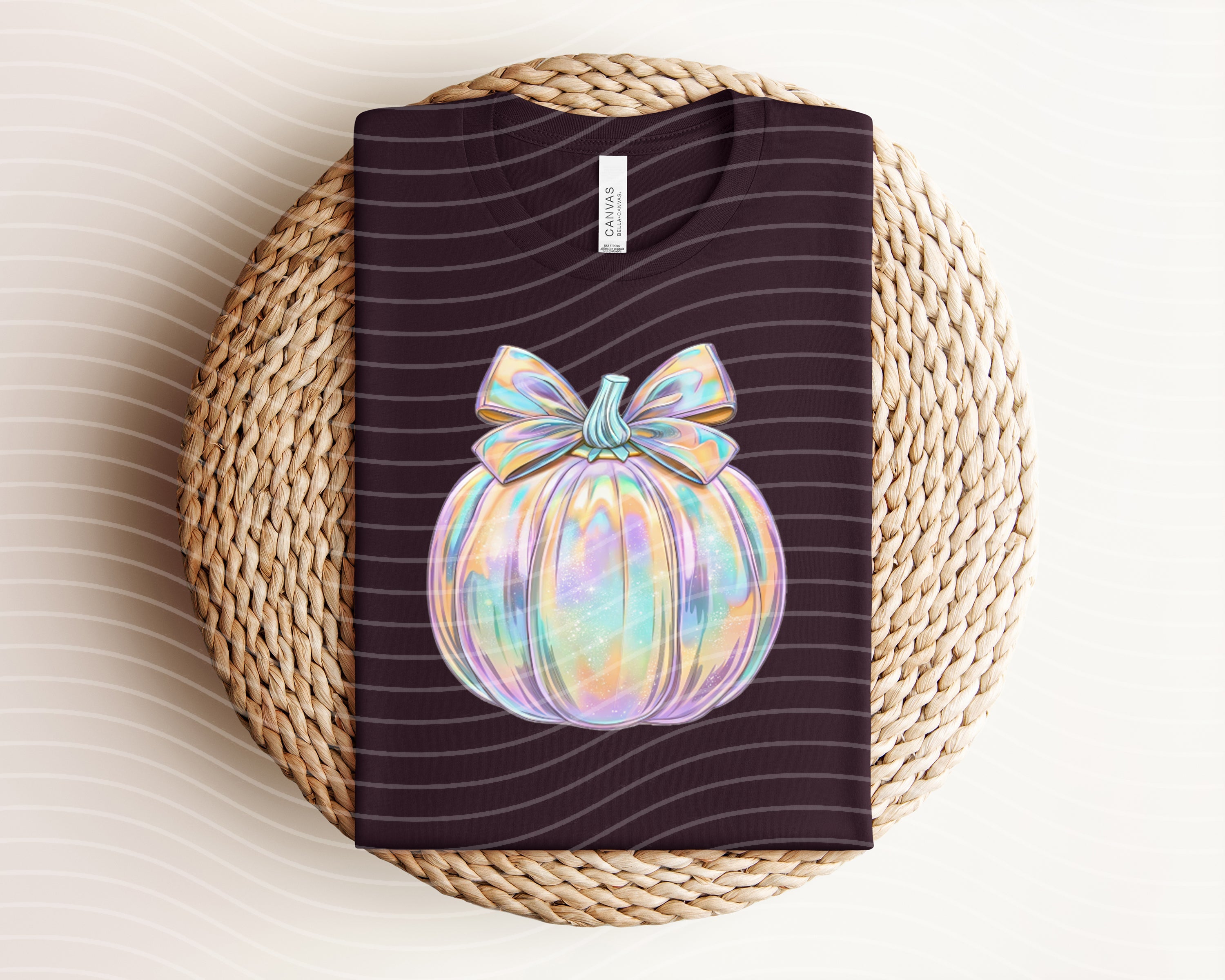 Holographic Pumpkin Graphic Tee