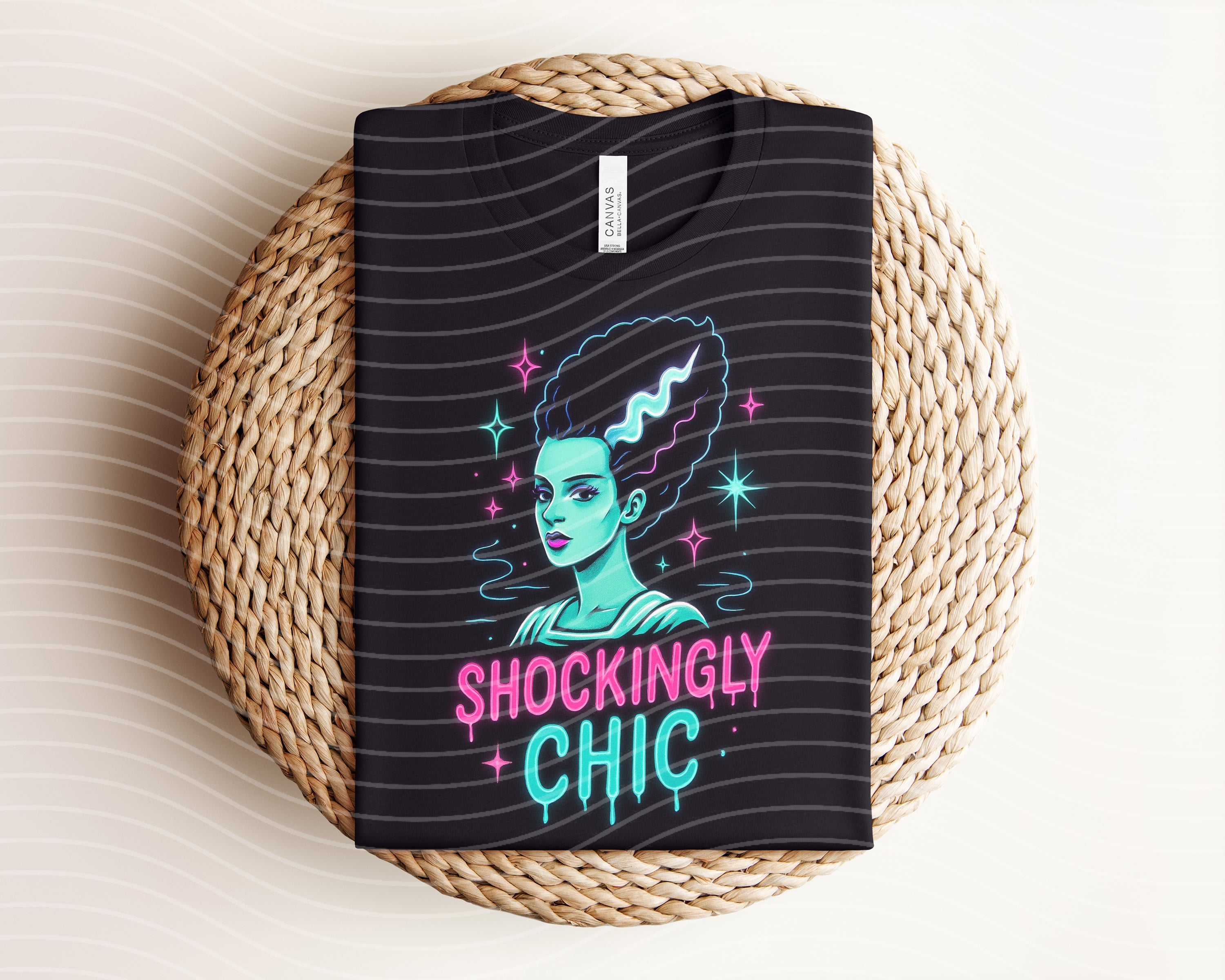 Shockingly Chic Neon Graphic Tee