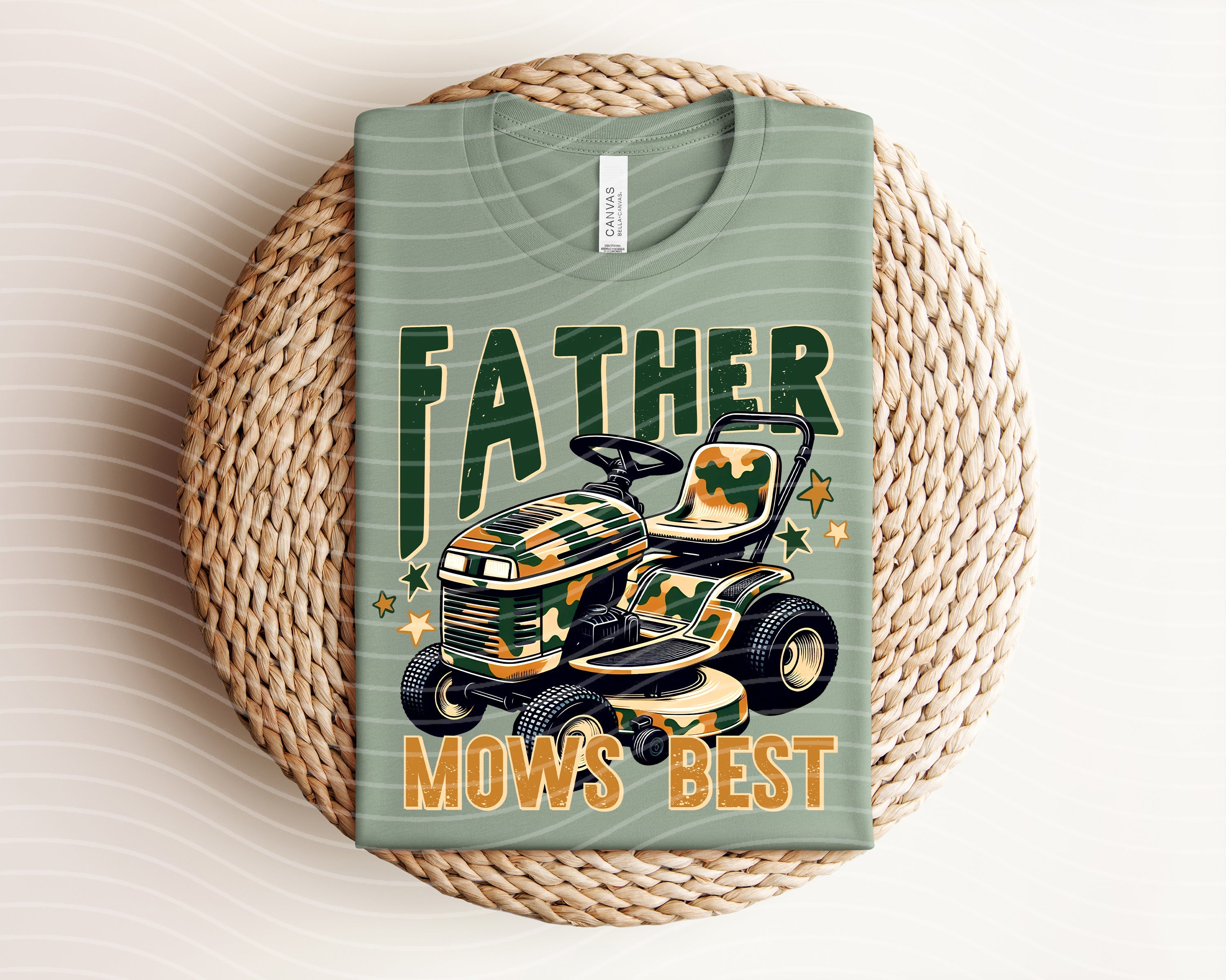 Father Mows Best Graphic Tee