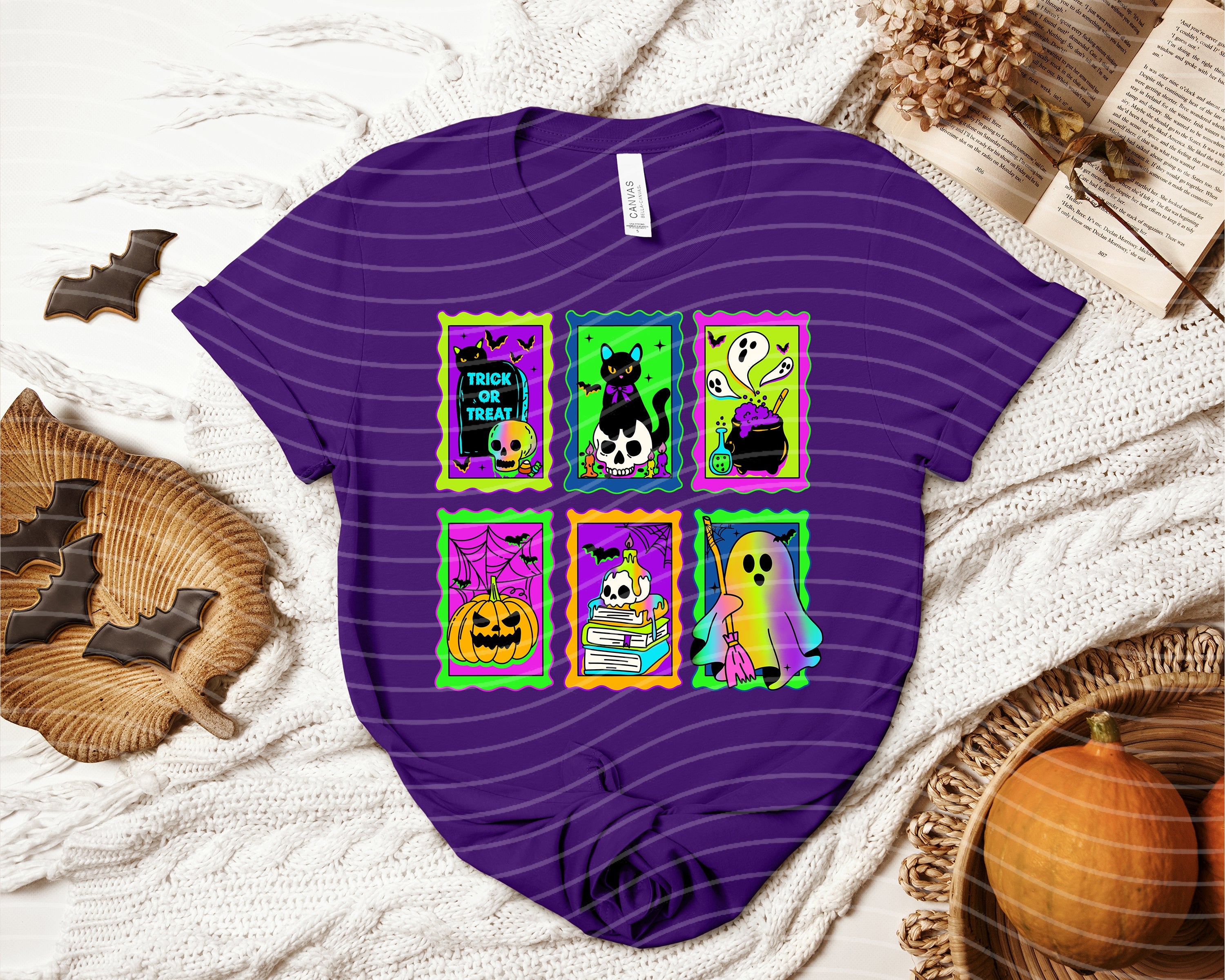 Neon Stamps Graphic Tee
