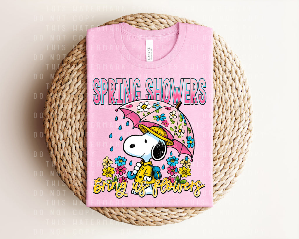 Spring Showers Bring Us Flowers Graphic Tee