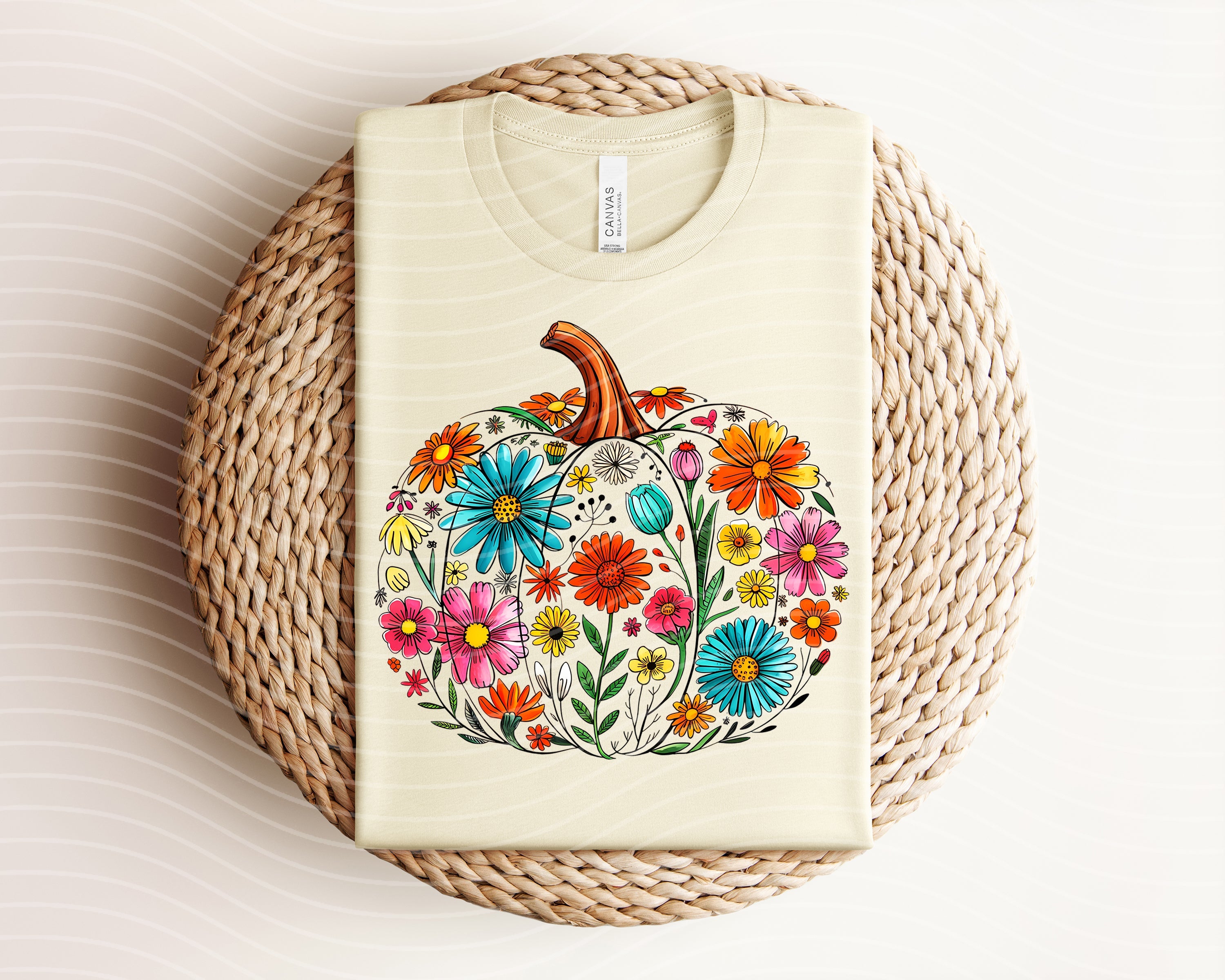 Floral Pumpkin Graphic Tee