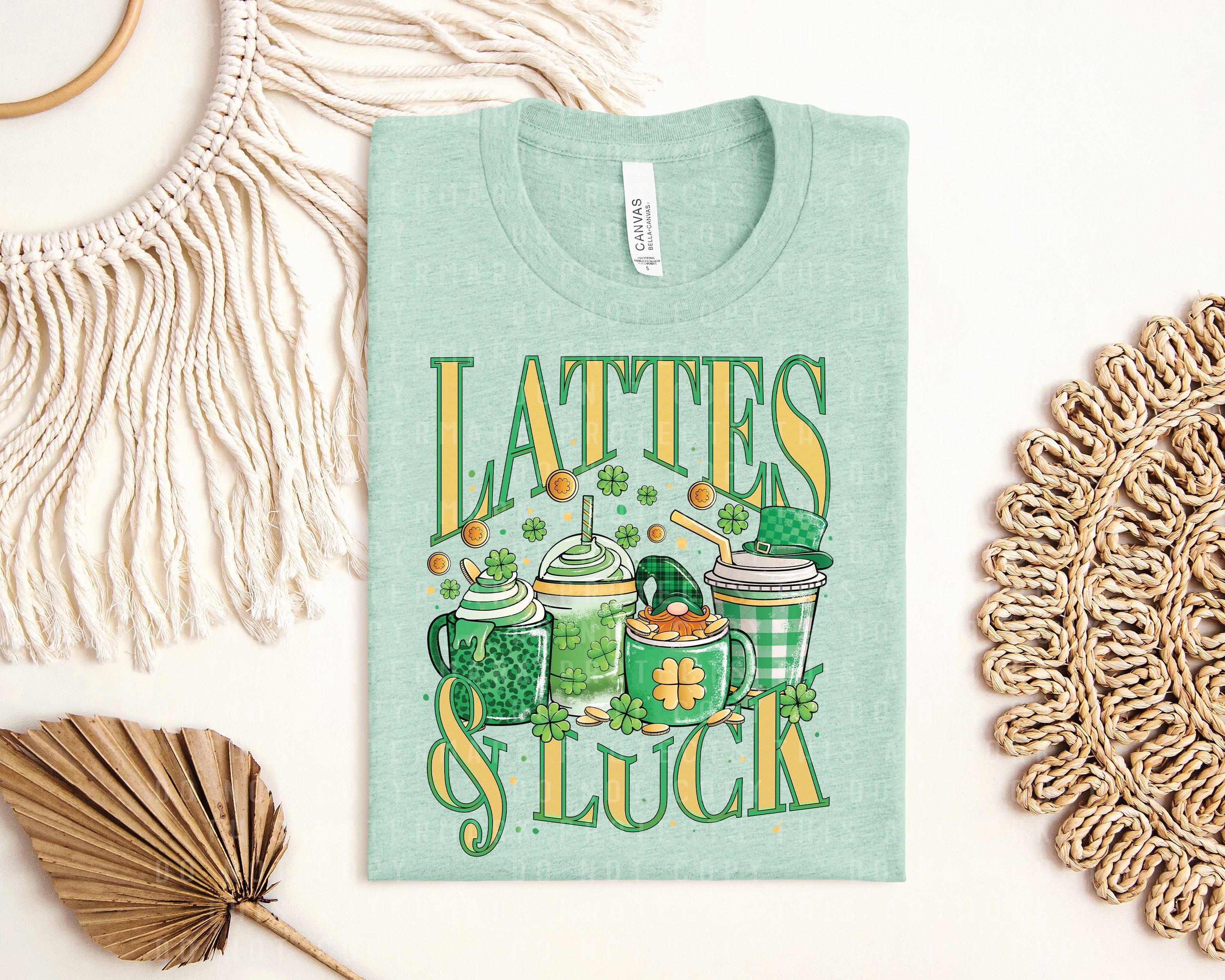 Lattes & Luck Graphic Tee