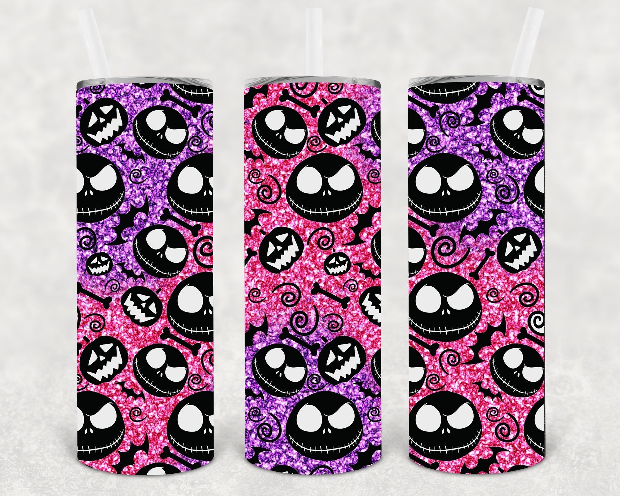 Jack Faces 20 oz Skinny Tumbler