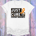 Just Cute It Leukemia Awareness Graphic Tee