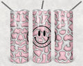 Leopard Happy Puffy 20 oz Skinny Tumbler