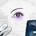 Lavender Ribbon Awareness Eye Graphic Tee