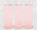 Light Pink Glitter Skinny 20 oz Skinny Tumbler
