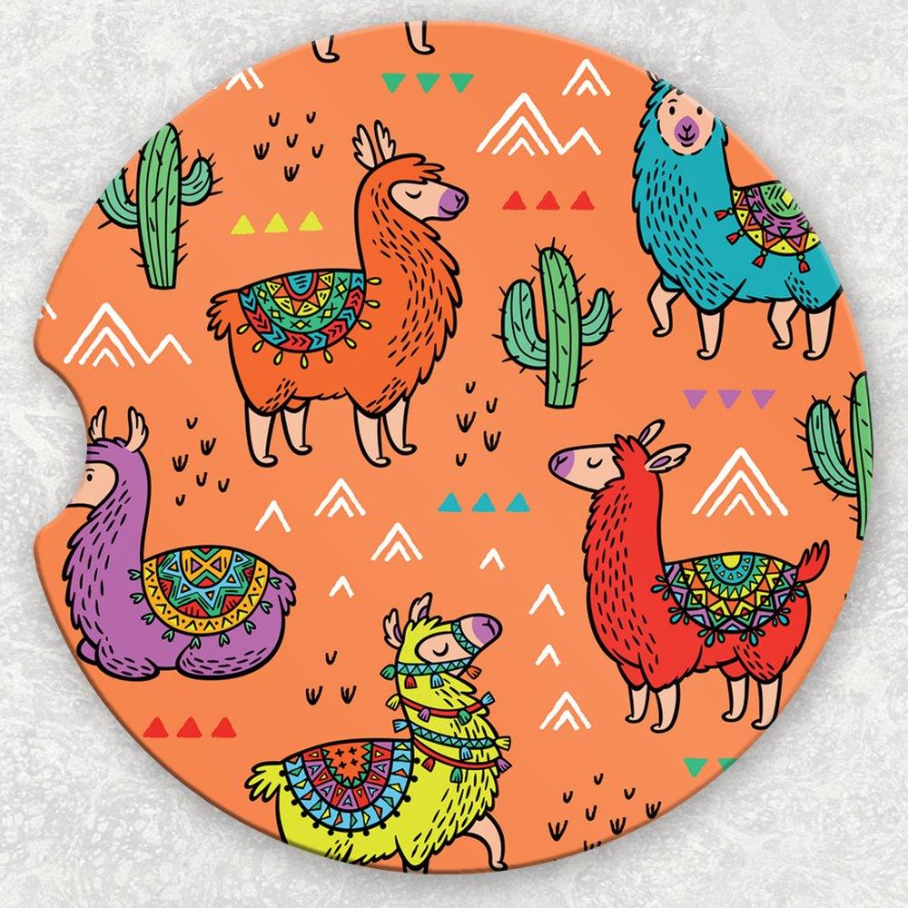 Car Coaster Set - Llama