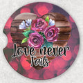 Car Coaster Set - Love Never Fails (2)