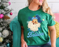 Blue Winter Believe Santa Graphic Tee
