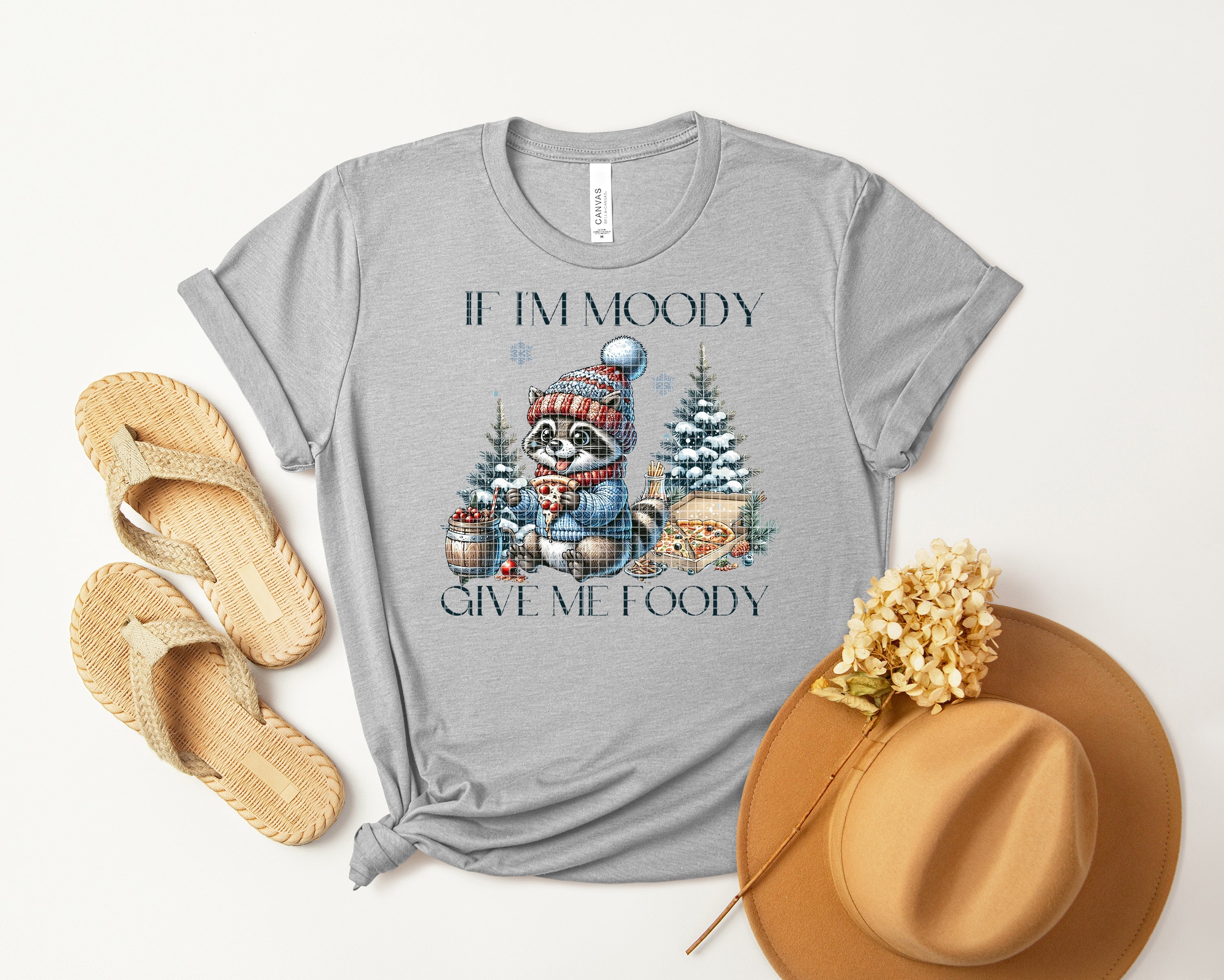If I'm Moody Give Me Foody Graphic Tee