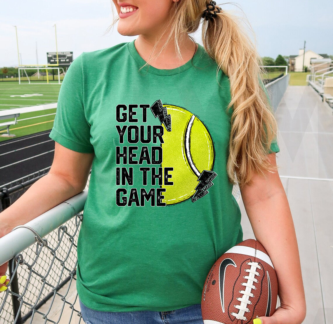 Get Your Head in the Game Tennis Graphic Tee