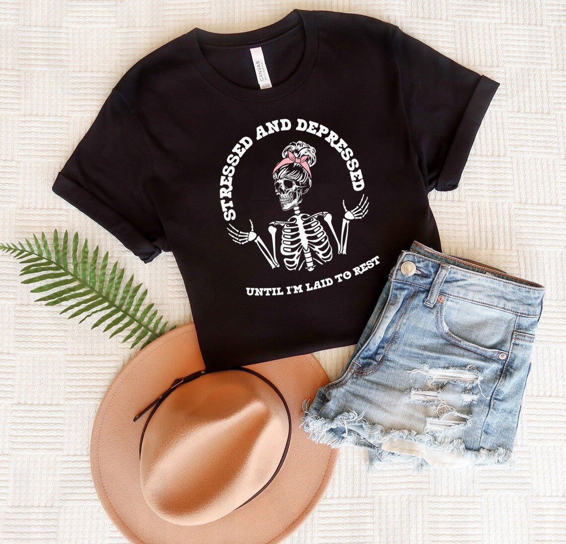 Stressed and Depressed Graphic Tee