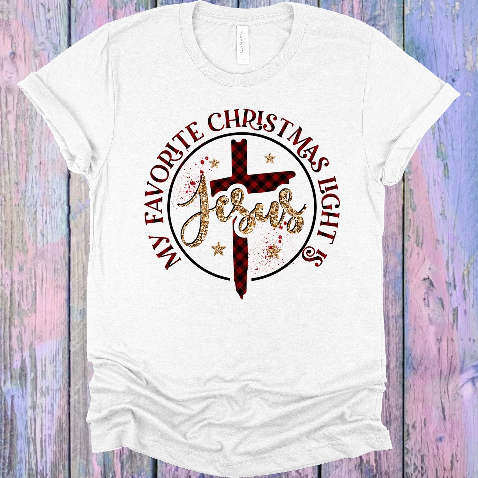 My Favorite Christmas Light is Jesus Graphic Tee