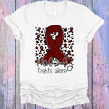 Nobody Fights Alone Maroon Ribbon Graphic Tee