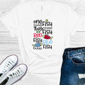 One Fish Two Fish Red Fish Blue Fish Graphic Tee