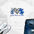 Peace Love Autism Graphic Tee