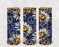 Peace Sign Daisies 20 oz Skinny Tumbler