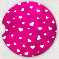 Car Coaster Set - Pink Hearts
