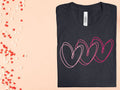 Pink Hearts Graphic Tee