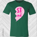 Pink Leopard Heart Best Friend (Right Shirt in Photo) Graphic Tee
