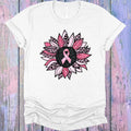 Pink Ribbon Flower Graphic Tee