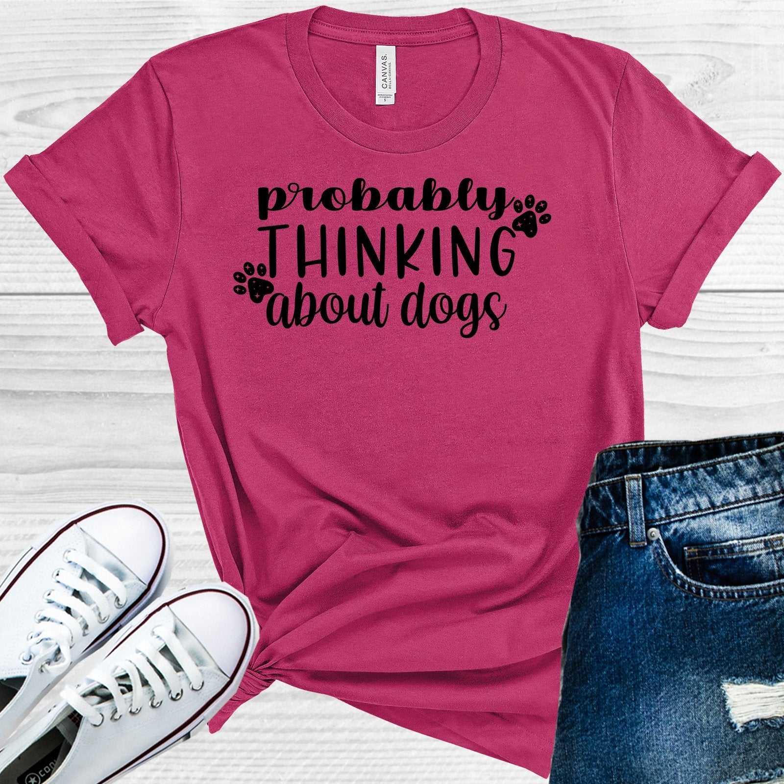 Probably Thinking About Dogs Graphic Tee
